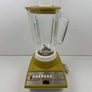 Sears Insta•Blend 14 Spd Solid State Harvest Gold Blender Vtg Yellow 70s Works - Picture 1 of 17