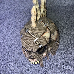 Skeleton Mask Halloween Punk Rock Bone Mohalk Scary Monster For Small Head - Picture 1 of 8