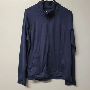 Chaqueta deportiva All in Motion azul marino cremallera completa ropa deportiva talla XXL - Imagen 1 de 7