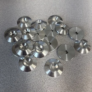 Body Finishing Spoiler Washer- Aluminum- #10 Hole x 1" OD- Lot of 25 - Bild 1 von 2