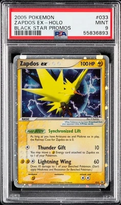 2005 POKEMON Black Star Promo Zapdos EX Holo #033 PSA 9 Mint Ruby Sapphire USA - Image 1 of 2