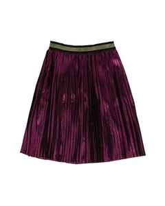 Gucci Pleated Metallic Skirt Black 4 - Picture 1 of 3