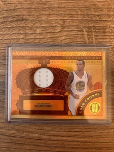 2010-11 Stephen Curry Gold Crowns /99 Game Worn Patch Games Used Jersey Card - Bild 1 von 2