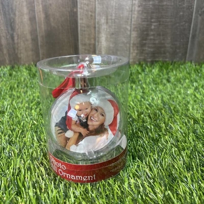 Foto bola adorno recuerdo de Navidad - sostiene foto - nuevo sellado  Foto 1 de 4
