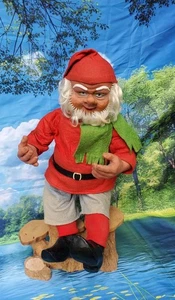 Vintage Norwegian Arne Hasle 22 Inch Nisse posable doll askim NORWAY Gnome Elf - Picture 1 of 14