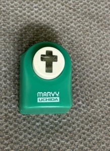 Marvy Uchida small Cross 3/4 IN. Paper Punch Crafting - Picture 1 of 2