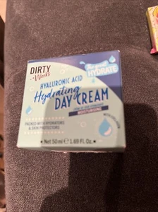 Crema de día hidratante con ácido hialurónico Dirty Works 1,69 fl oz nueva en caja - Imagen 1 de 2