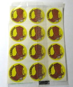 1982 Trend Matte Vintage Scratch Sniff Stinky Stickers Package _ Boot Sheet - Picture 1 of 2