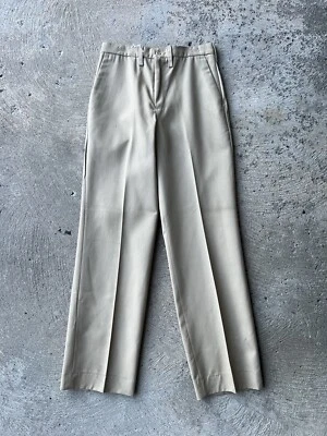 Pantalones de Trabajo BLUE BELL INC Caqui Hechos en EE. UU. Tostado Plisado Sin Stock Años 60 70 Foto 1 de 4