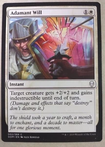 Magic The Gathering MTG "ADAMANT WILL" Dominaria Karte 002/269 KOSTENLOSER VERSAND! - Bild 1 von 2