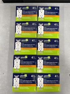 10 PCS LEVITON GFTR2-4W TOTAL 40PCS 20A GFCI OUTLET TAMPER RESISTANT WHITE - Picture 1 of 1
