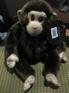 FAO SCHWARZ PLUSH TOY MONKEY CHIMPANZEE With TAGS - Picture 1 of 2