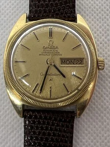 Mens Omega Constellation Automatic Chronometer 35mm Day Date Gold Plate Watch - Picture 1 of 19