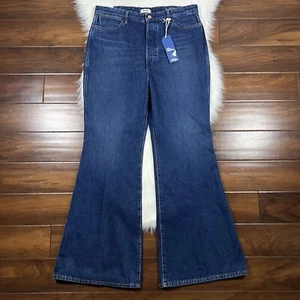 Wrangler Women's Size 33 X 32 Indigood Wanderer Flare Denim Jeans - Picture 1 of 10