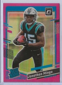 2023 Donruss Optic Pink Prizm Rated Rookie Jonathan Mingo #312 - Panthers - Picture 1 of 2