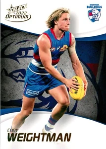 2022 WESTERN BULLDOGS AFL Card CODY WEIGHTMAN Optimum - Picture 1 of 3