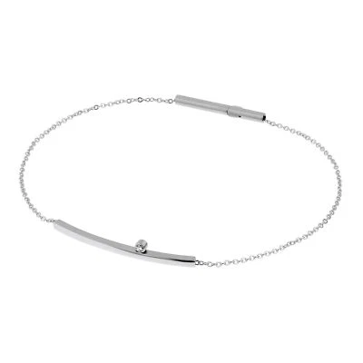 Ernstes Design Armband Click-Verschluss Edelstahl A571 Brillant 0.02 ct. tw/si S - Bild 1 von 3