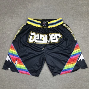 Pantalones cortos de baloncesto retro Nuggets Stitched - Imagen 1 de 6