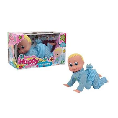 HAPPY BABIES Bambola gattonante HAY01000 Giochi Preziosi -nuovo-Italia - Immagine 1 di 2