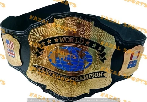 Custom World Heavyweight Wrestling Champion Title Belt Cover