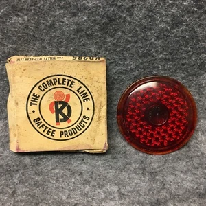 Willys Jeep K-D Triflex No. 285 Red Glass Tail Light Lamp Lens NOS 33554 - Picture 1 of 4