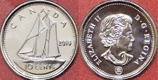Brilliant Uncirculated 2016 Canada 10 Cents From Mint's Roll