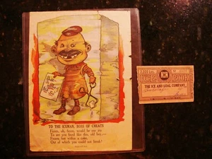 Iceman Boss of Cheats Poem Cartoon +ICE BOOK Coupon Bk Cover 1900 1-Ton #'d - Picture 1 of 6