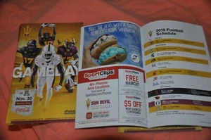 NCAA College Football Game Program 2019 Arizona Wildcats @ State Sun Devils - Picture 1 of 2
