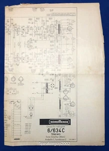 NordMende Schematic / Chassis for Radiogram 6/634C 3004C Arabella C Tannhouser C - Picture 1 of 1