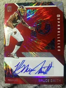 Autógrafo del equipo de fútbol americano Unparalleled Bruce Smith Washington 2016 03/10 - Imagen 1 de 3
