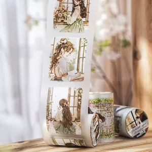 Girls Windows Adhesive PET Tape Stickers Bullet Journal Card Scrapbooking Crafts - Picture 1 of 16