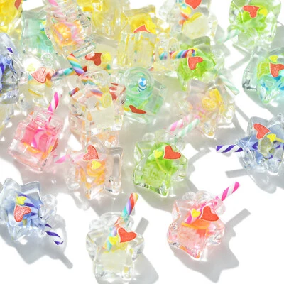 30Pcs Star Bottle Hang Dangle Charm Pendants Glow in the Dark for Jewelry Making - image 1 of 4