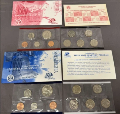 1999 United States Mint Uncirculated Coin Set - Image 1 of 4