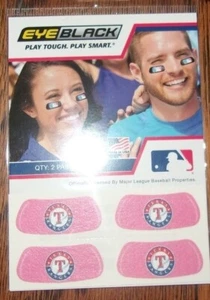Eyeblack Texas Rangers MLB 2 Pares Equipo de Béisbol Ojo de Abanico Tiras Negras Fútbol - Imagen 1 de 1