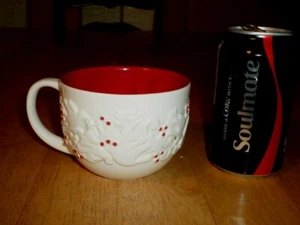 STARBUCKS COFFEE- [3-D] WHITE COLORED DOVES & DEER IMAGES, Ceramic Coffee Mug - Picture 1 of 12