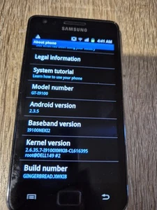 Samsung Galaxy S II GT-I9100 - 16GB - Noble Black (Three) Smartphone - Afbeelding 1 van 6