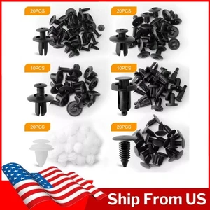 For Ford 100Pcs Bumper Hood Clips Retainer Rivet Fastener Fender Push Pin USA - Bild 1 von 15