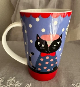 Maxwell and Williams CAT MUG coffee cup BONJOUR Boulevard des Parisiens - Picture 1 of 8