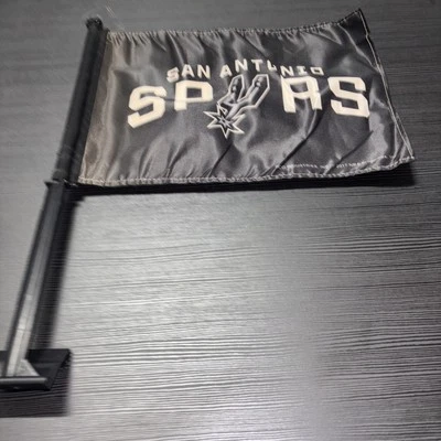 San Antonio Spurs NBA Licensed Window Mount 2-Sided Car Flag NEW B2 - Image 1 of 4