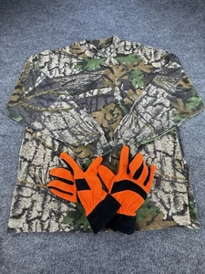 Jerzees Set Guanti da Caccia Uomo Grandi Vintage Camicia Mimetica e Blaze Arancione HOT SHOT - Foto 1 di 20