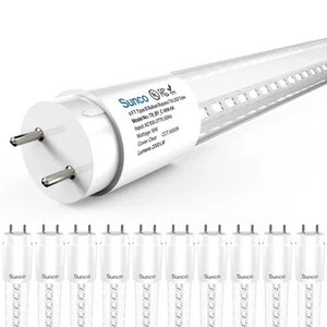 Sunco 10 Pack T8 LED Bulbs 4 Foot, LED Fluorescent Tube Replacement, 4ft LED ... - Picture 1 of 8