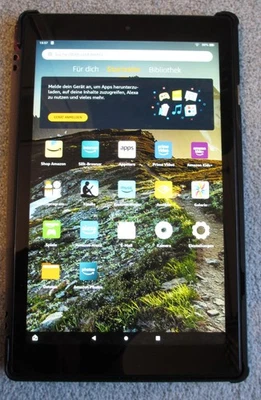 Amazon Fire HD 10 (10th Generation) 64GB, WLAN, 10,1Zoll, gebraucht, m. Werbung - Bild 1 von 4