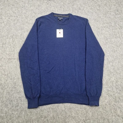 Woolrich Jumper Mens Medium Blue Sweater  Pullover Casual Wool Italy NWT - Image 1 of 4
