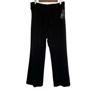 Counterparts Women’s Pants Size 14 Black Pockets Slimming Tummy Control Belt NWT - Picture 1 of 11