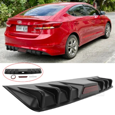 6 aletas de tiburón ala difusor trasero parachoques alerón divisor de labios para Hyundai Elantra Foto 1 de 4