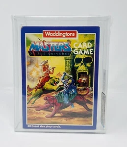 1985 MASTERS UNIVERSE MOTU VINTAGE 40 GIOCO DI CARTE FORMATO GIGANTE GRADO AFA 80Q-NM!!! - Foto 1 di 15