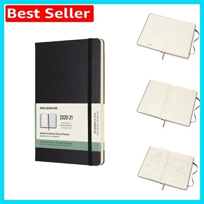 Personalizable 18- Weekly Diary with Elastic Closure - Black, 208 Pages - Image 1 of 4