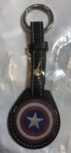 Captain America Airtag Holder Keyring Leather Assortment NEW - Picture 1 of 6