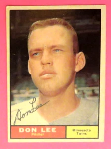 1961  Topps, Minnesota Twins - DON LEE - autographed - Picture 1 of 1