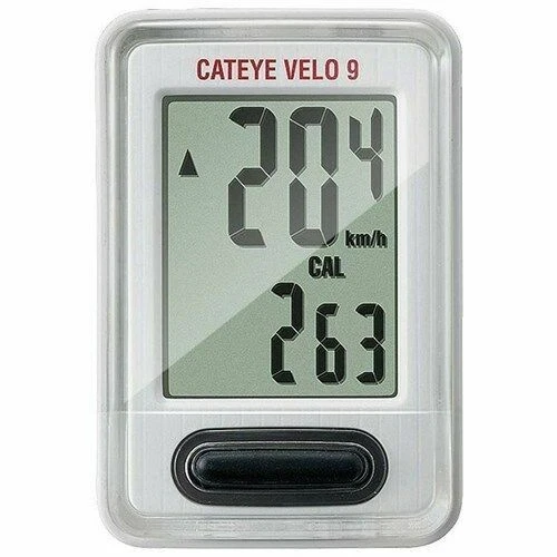 CatEye Velo 9 CC-VL820 Cycle Computer - White